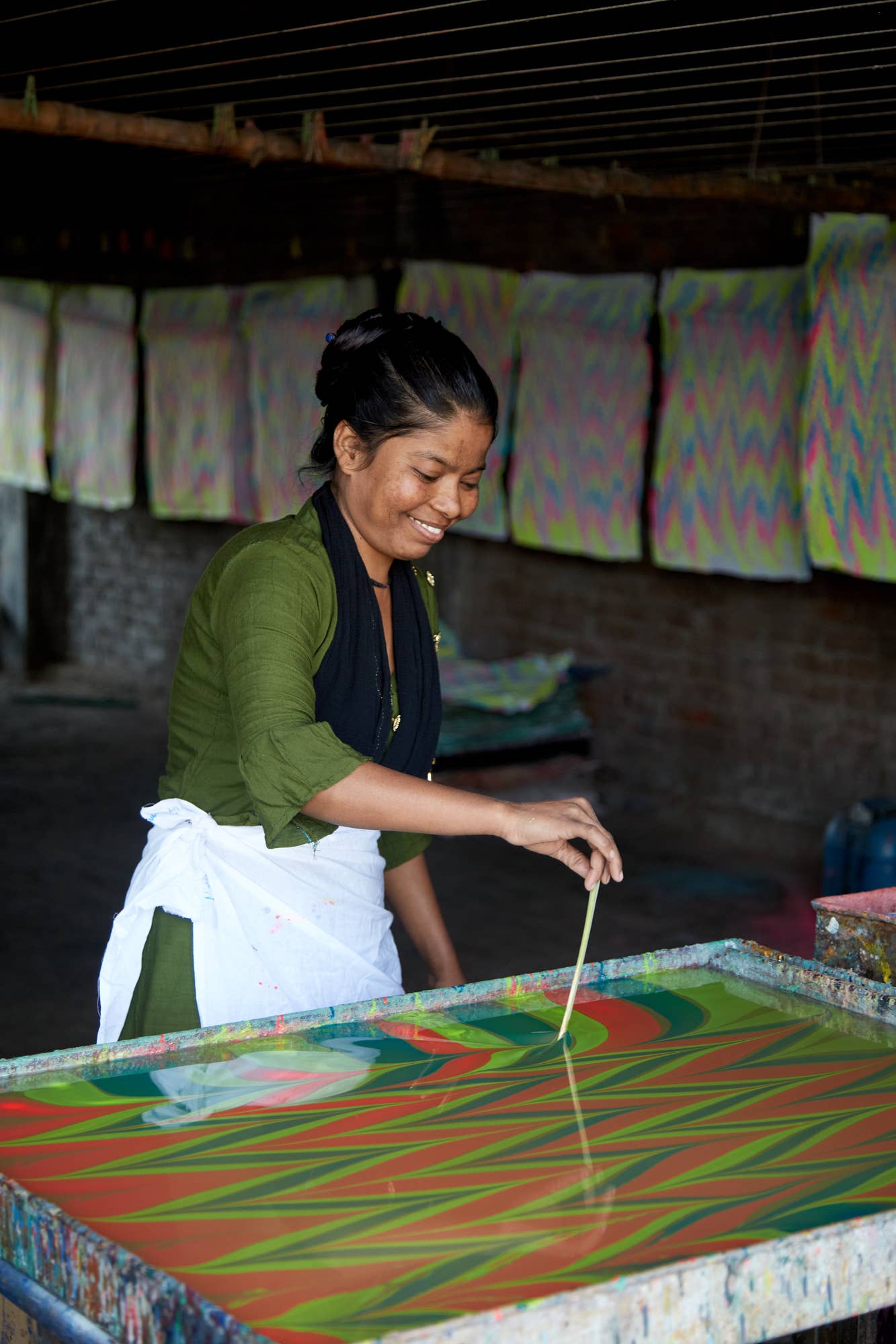 Hand Block Printed Gift Bag - Neon Collection - Variety of Styles (Small)