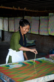 Hand Block Printed Gift Bag - Neon Collection - Variety of Styles (Small)