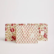 Hand Block Printed Gift Bags - Scarlet (Variety of Styles) - Medium