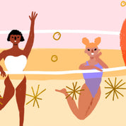 'Happy Birthday' Champagne Glass Girlies Shaped Card