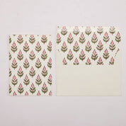 Hand-Block Printed Greeting Card (in Buti Blush)