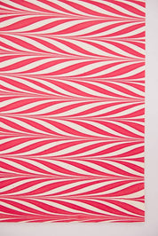 Hand-Marbled Gift Wrapping Paper Sheet - Candy Stripes Red