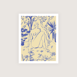 Blue Lady Art Print - 8 x 10