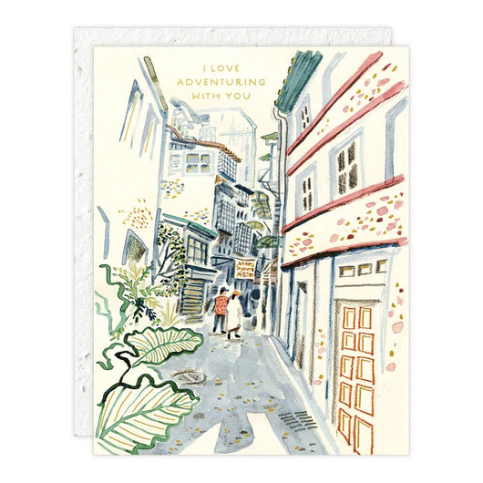 'I Love Adventuring With You' Travel Greeting Card