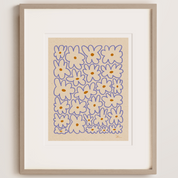 'Blue Daisy' Art Print (8x10)