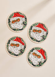 Santa Coasters (Set of 4) - Style #2