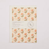 Hand Block Printed Greeting Card (in Daisy Coral)