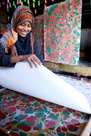 Hand Marbled Gift Bags (Large) - Christmas Glitz (Variety of Colors)