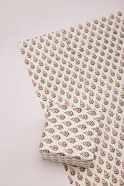 Block-Printed Gift Wrapping Paper Sheet (in Buti Blush)
