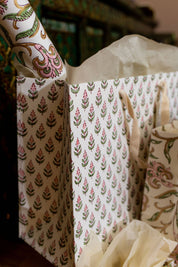 Hand Block Printed Gift Bag - Blush Collection - Variety of Styles (Large)