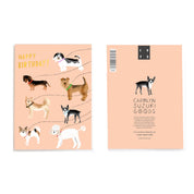 'Happy Birthday!' Dogs Walking Card