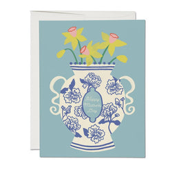'Happy Mother's Day' Chinoiserie Vase Card