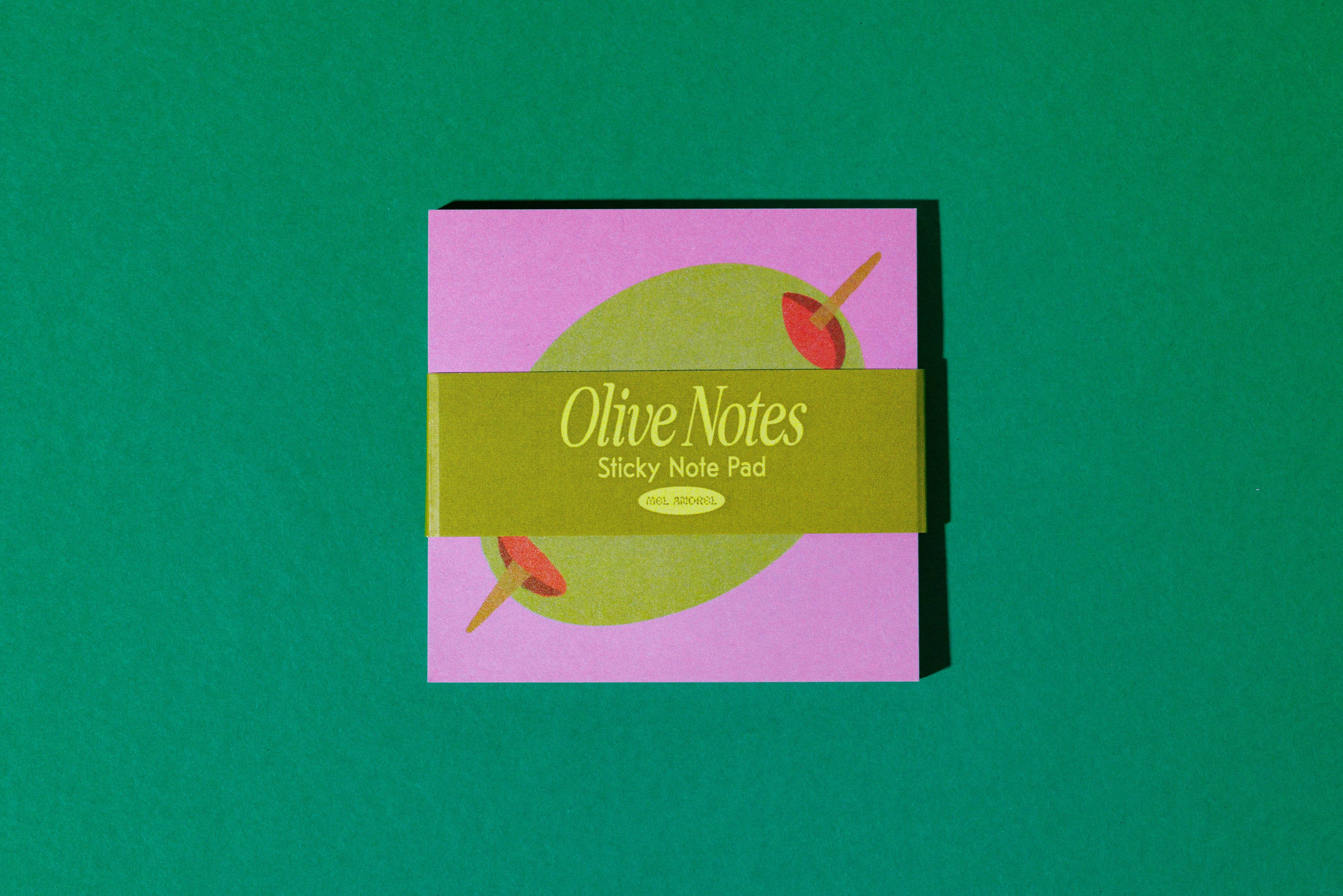 Olive Notes - Sticky Note Pad