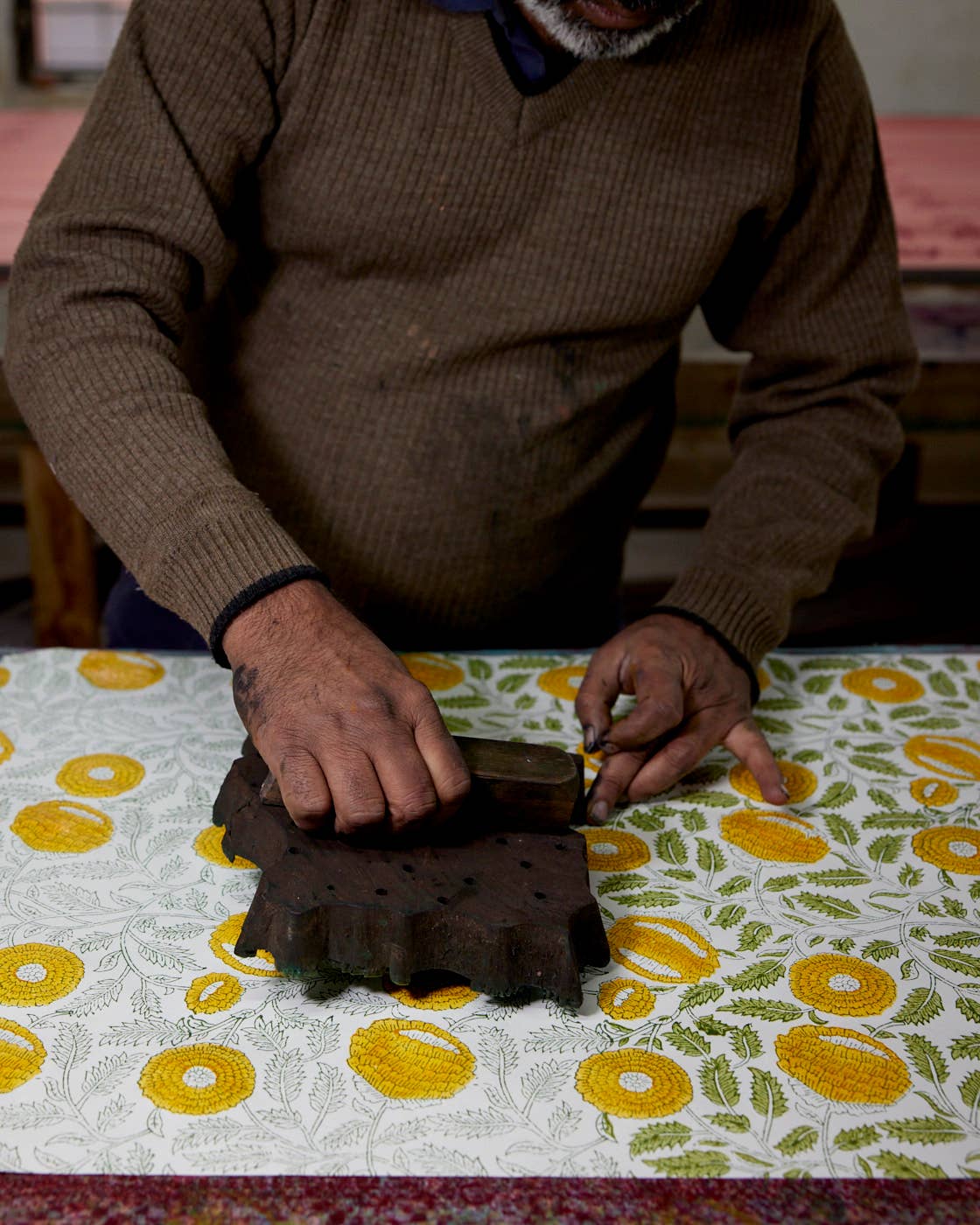 Hand Block Printed Gift Bag - Sunshine Collection - Variety of Styles (Small)