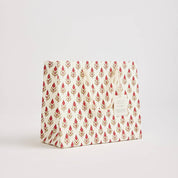 Hand Block Printed Gift Bags - Scarlet (Variety of Styles) - Medium