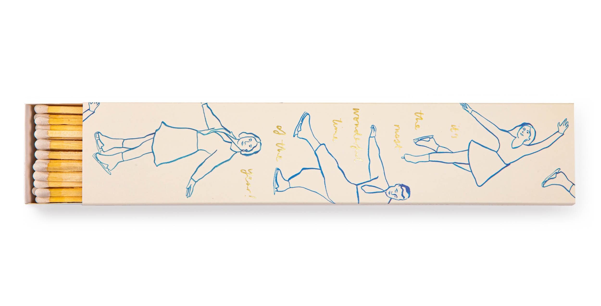 "it's the Most Wonderful Time of the Year' Ice Skate Long Holiday Safety Matches