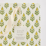 Hand Block Printed Gift Bag - Sunshine Collection - Variety of Styles (Medium)