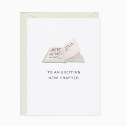 'To An Exciting New Chapter' Congats Card