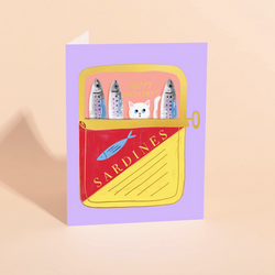 'Happy Birthday!' Sardines Card
