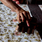 Hand Block Printed Gift Bag - Terracotta Collection - (Large)