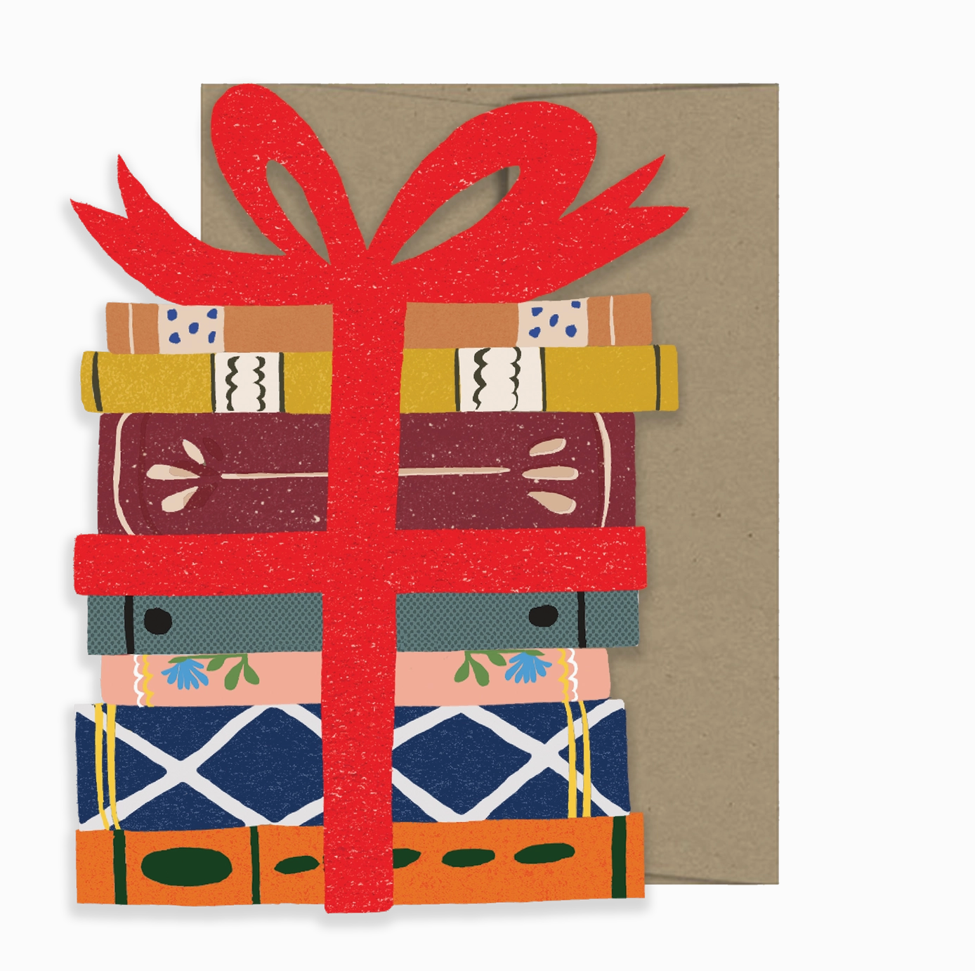 Book Lovers Die Cut Card
