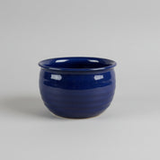 Vintage Unmarked Cobalt Glaze Ceramic Small Bowl