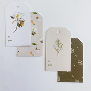 Evergreen Blooms Gift Tags Set/8