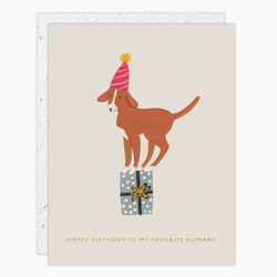 'Happy Birthday To My Favorite Human!' Greeting Card
