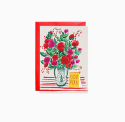 'For You' Flower Vase - Petite Card