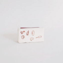 Ceramic Matchbox: Girl Dinner
