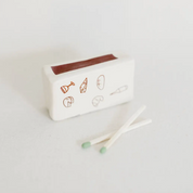 Ceramic Matchbox: Girl Dinner