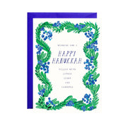 'Wishing You a Happy Hanukkah Filled with Latkes Light and Laughter - Holiday Greeting Card