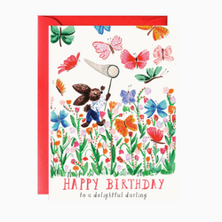 'Happy Birthday to a delightful darling' - Birthday Greeting Card