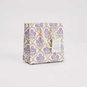 Hand Block Printed Gift Bag - Lavender Collection - Variety of Styles (Small)