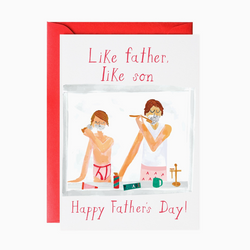 'Like Father Like Son - Happy Father's Day' Card