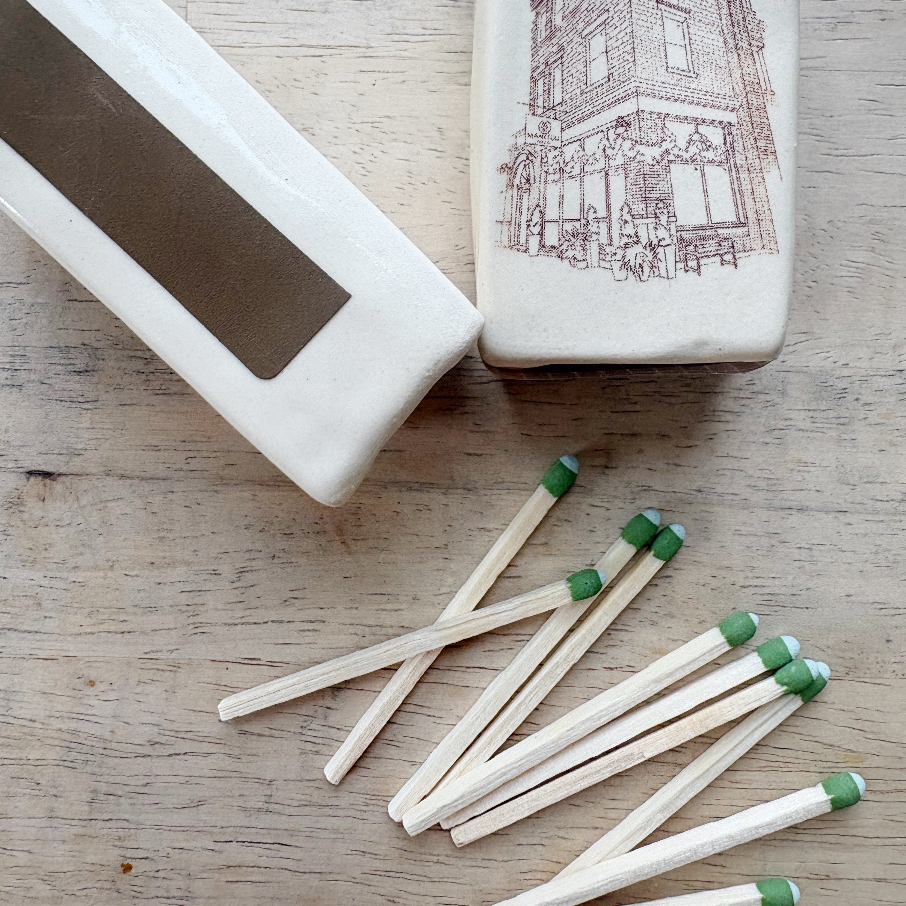 Manitou Candle Co. Retail Shop Exterior Ceramic Matchbox