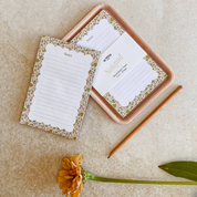 Floral Flutter Notepad