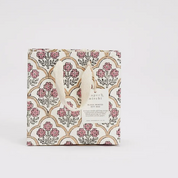 Hand Block Printed Gift Bag - Pink Earth Collection - Variety of Styles (Small)