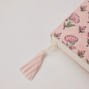 Block Printed Ruled Notebook - Ditsy Floral Blush