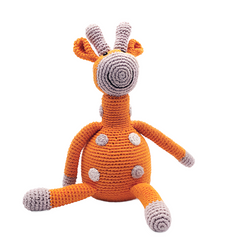 Hand-stitched Giraffe Rattle