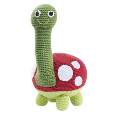 Hand-stitched Large Turtle Rattle