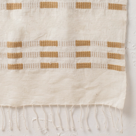 Soho Cotton Hand Towel (in Beige) | Handwoven in Ethiopia
