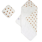 Tiger Hooded Towel & Washcloth Set