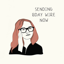 'Sending Bday Wire Now' - Anna Delvey Card