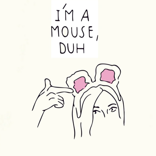 'I'm a Mouse, duh' - Mean Girls Halloween Card