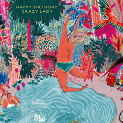 'Happy Birthday, Crazy Lady' Plantable Seed Card