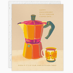 'Happy Anniversary to My Forever Coffee Date' Anniversary Card