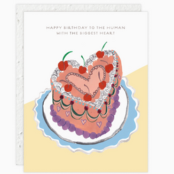 'Happy Birthday To The Human With The Biggest Heart' Card