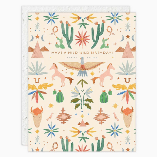 'Have A Wild Wild Birthday!' Seed Card