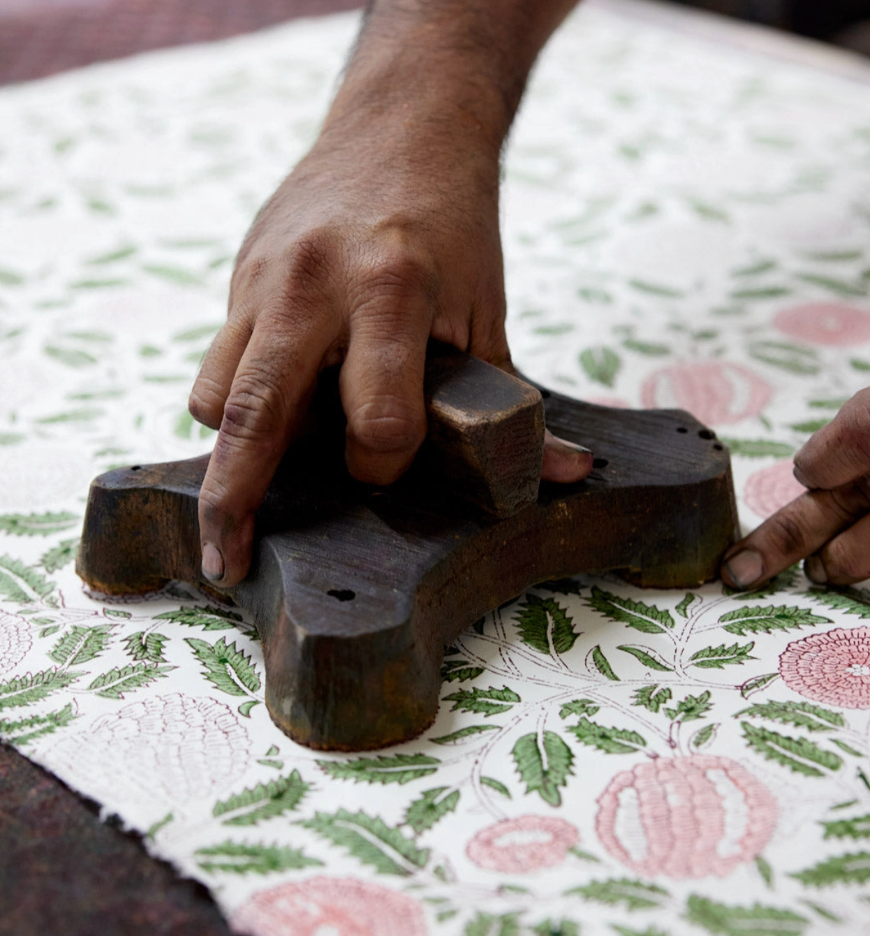 Hand Block Printed Gift Bag - Blush Collection - (Small)